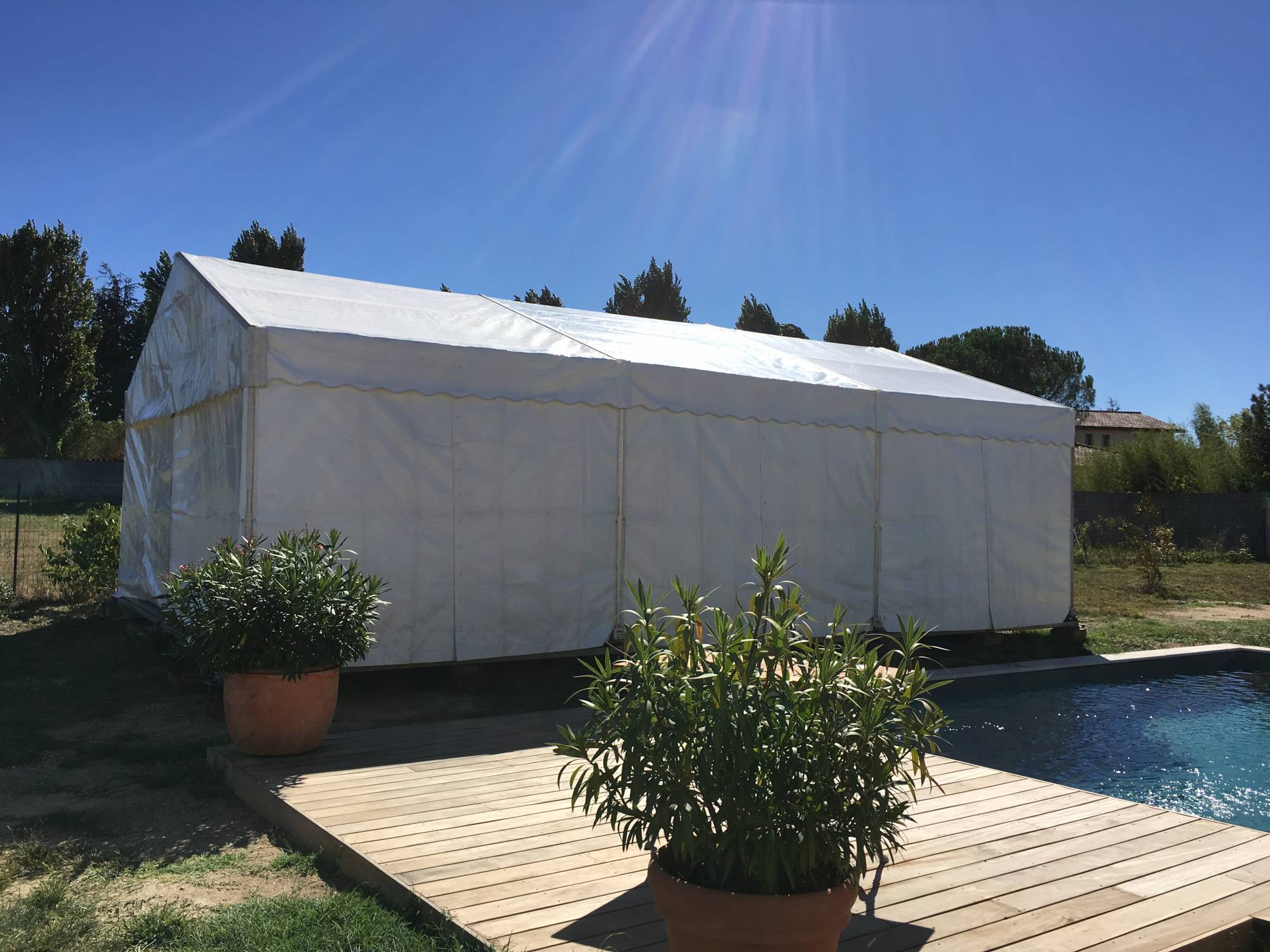 Chapiteau 54m2 chez un particulier en région Rhône-Alpes