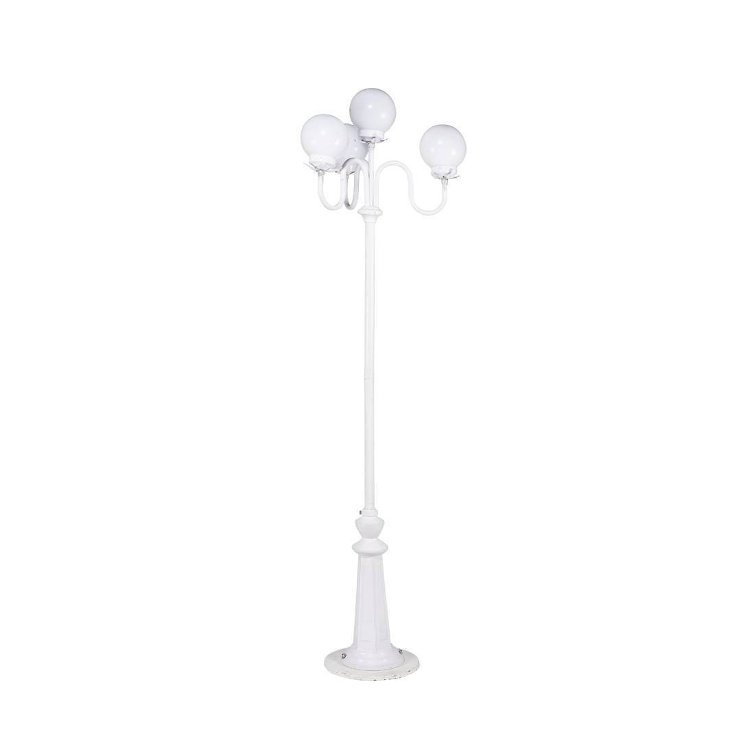 Location lampadaire de square blanc 4x40W mariage Lyon