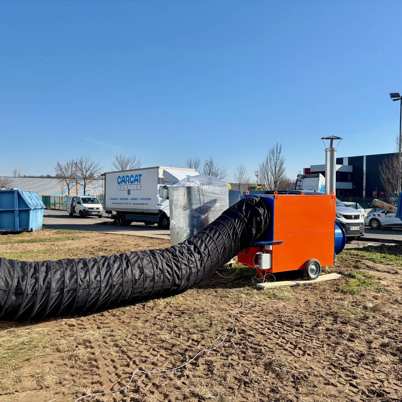 Location de chauffage pour tente de reception à Lyon, Franchevill, Villeurbanne